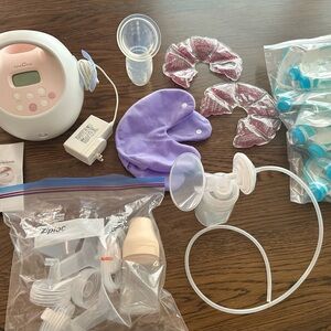 Spectra S2 Plus Breast Pump Bundle with Lots of Nursing/Pumping  Accessories
